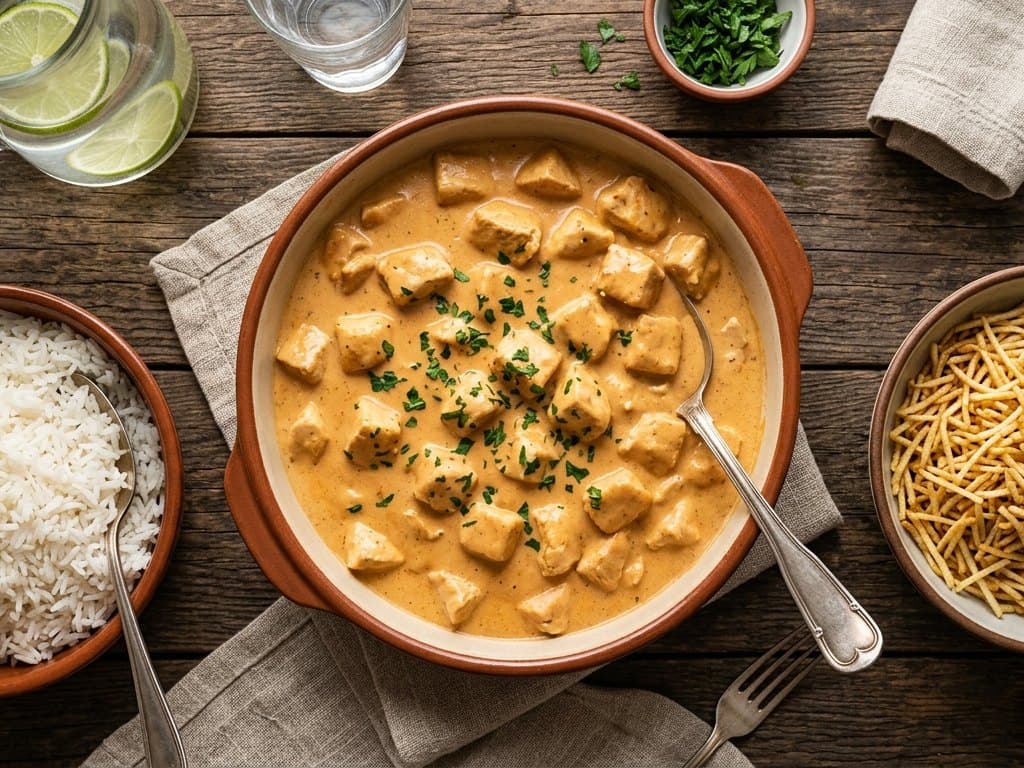 Strogonoff de Frango — Porção Completa